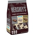 Hersheys Snack Size Milk Chocolate, Cookies n Crème & Milk Chocolate Almonds Assorted Chocolate Candy Bar, 33 oz. (HEC99510)