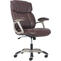 Sadie High-Back Executive Chair, Brown Leather (BSXVST312)