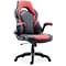 Quill Brand® Luxura Faux Leather Racing Gaming Chair, Black and Red (51465-CC)