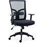Quill Brand® Dedham Mesh Back Fabric Computer and Desk Chair, Black (51483)