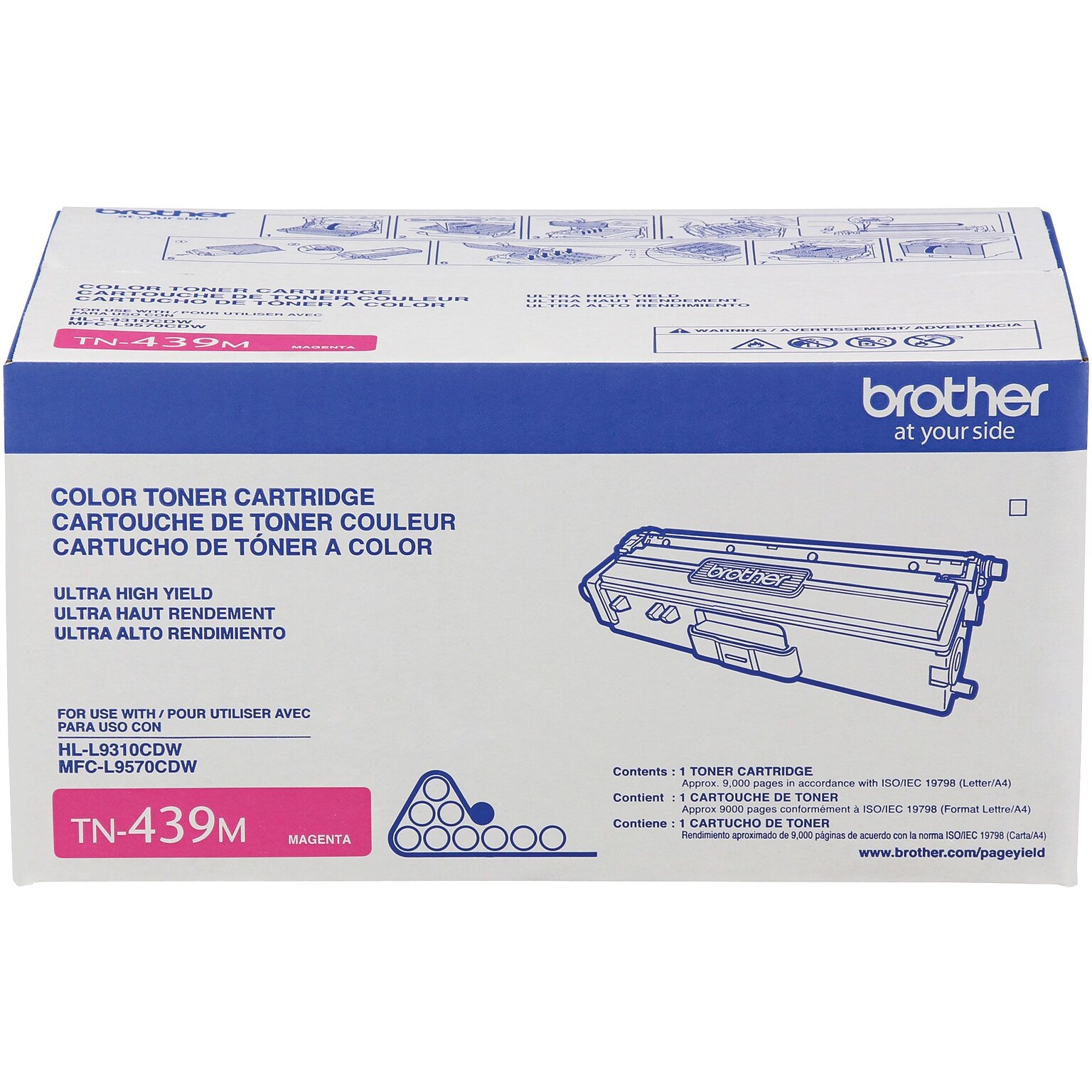 Brother TN-439 Magenta Ultra High Yield Toner Cartridge (TN439M)