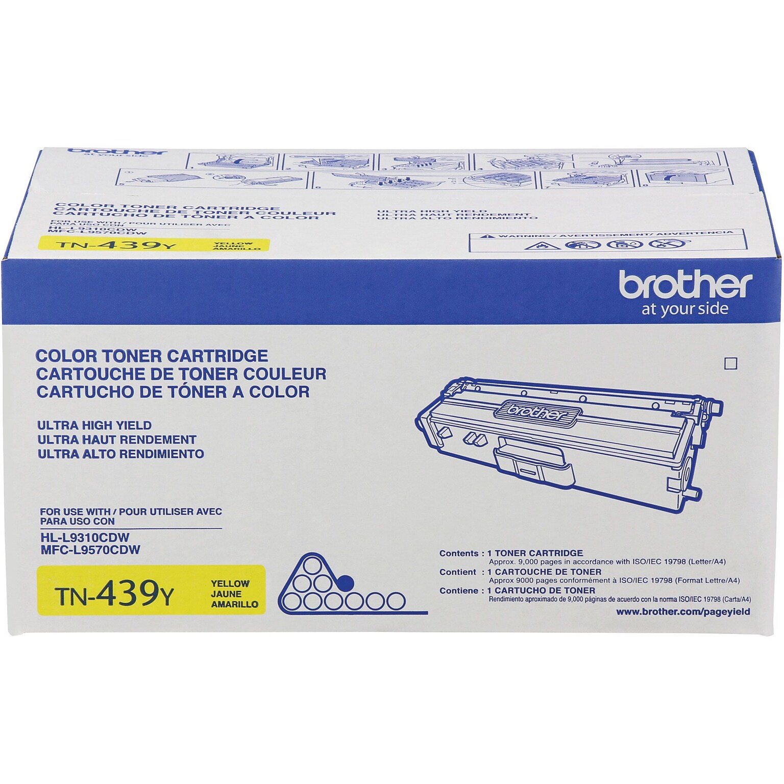 Brother TN-439 Yellow Ultra High Yield Toner Cartridge  (TN439Y)