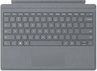 Microsoft Signature Type Cover Keyboard/Cover Case for Tablet, Platinum (FFP-00001)