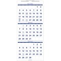 2018 Quill Brand® Quarterly Wall Calendar; Blue, 27 x 12