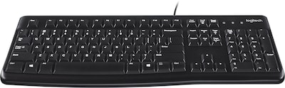 Logitech K120 USB Keyboard, Black (920-002478)