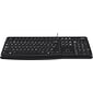 Logitech K120 USB Keyboard, Black (920-002478)