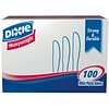 Dixie Plastic Knife 7-1/2”, Heavy-Weight, White, 100/Box (KH207) )