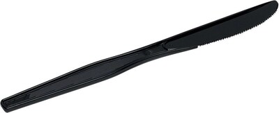 GP PRO Dixie® Bulk Polystyrene Heavy Weight Knives, Black, 1000/CT