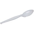 Dixie Plastic Teaspoon 5-7/8”, Medium-Weight, White, 100/Box (TM207)