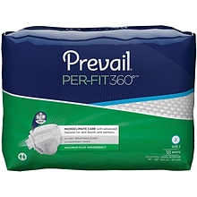 Prevail® Per-Fit 360™ Incontinence Briefs, Maximum Plus Absorbency, Size 2, 72/CT