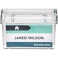 Deflect-O® Outdoor Business Card Holders, Clear
