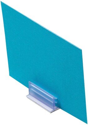 Deflect-O Supergrip Card Holder, 1, Table Top, Clear Plastic, 50/Pack (20002)