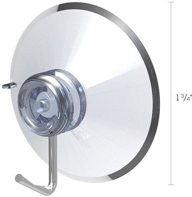 Deflecto® Suction Cup with Hooks, 1 3/4" (20011RT)
