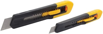 Stanley Quick Point Snap Off Blade Utility Knife, 2 Pack (10-202)