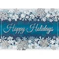 Dancing Flakes Holiday Card with Self-Seal Envelope