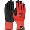 G-Tek KEV Gloves, Kevlar Engineered Yarn, Red 13 Gauge, Nitrile Foam, ANSI A4, Size XXL