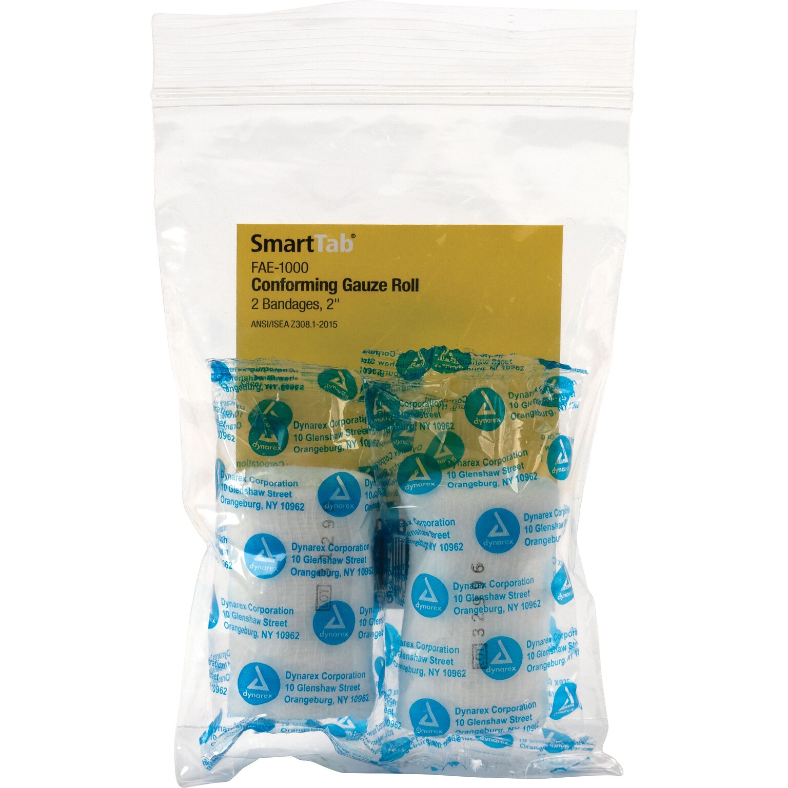 First Aid Only® SmartCompliance 2 Gauze Rolls, 2 per Bag (FAE-1000 )