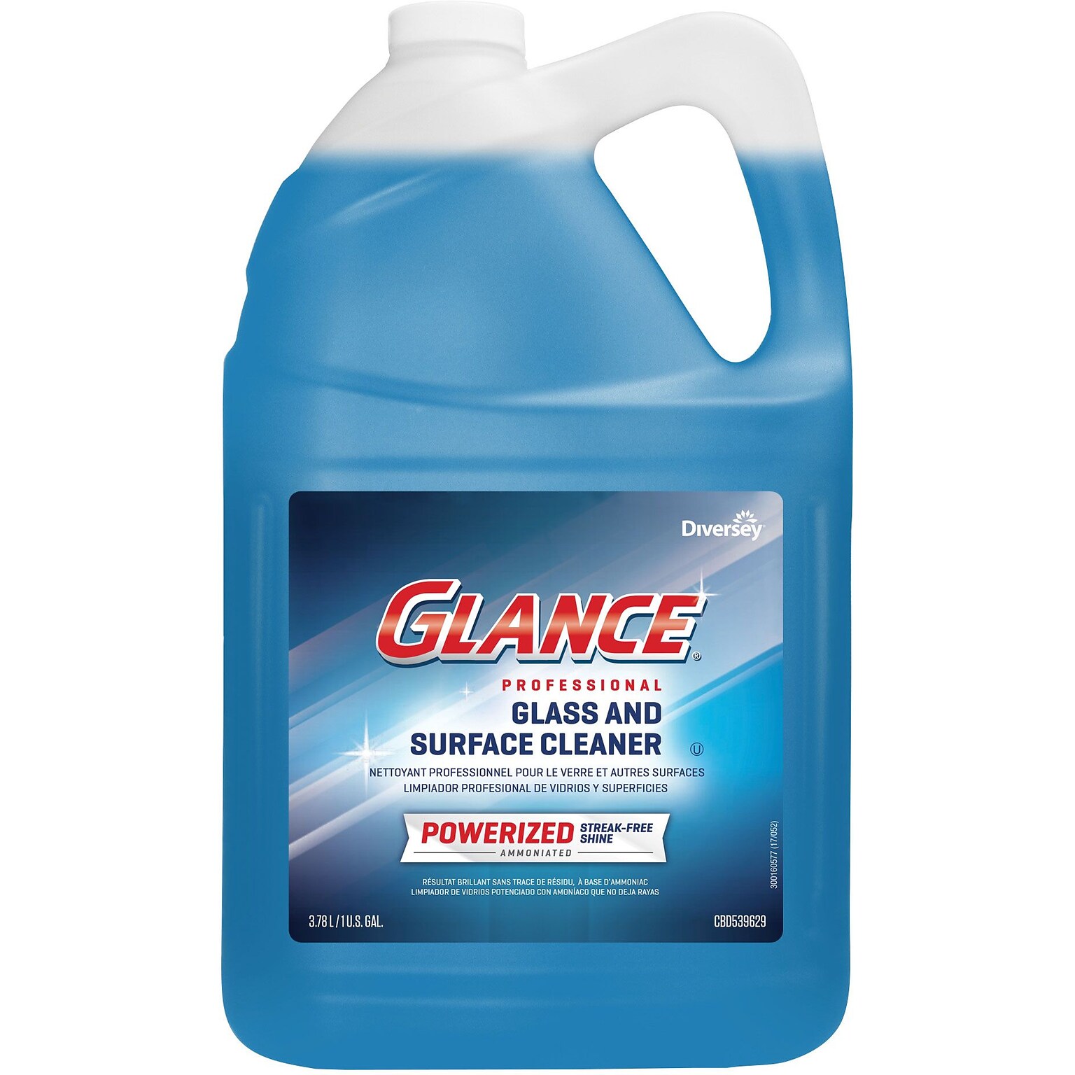 Glance® Powerized Professional Glass & Surface Cleaner, 1 Gallon (CBD540311)