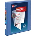 Avery Heavy-Duty View Binder with 1 One Touch EZD Rings, Periwinkle (17582)