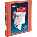 Avery Heavy-Duty View Binder with 1 One Touch EZD Rings, Orange (17595)