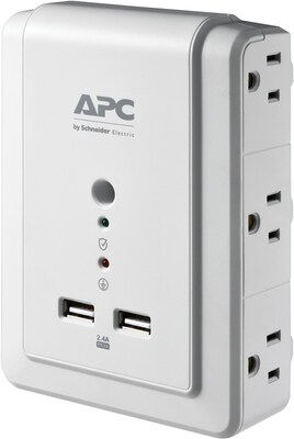 APC SurgeArrest 6 Outlet Surge Protector, 1080 Joules (P6WU2)