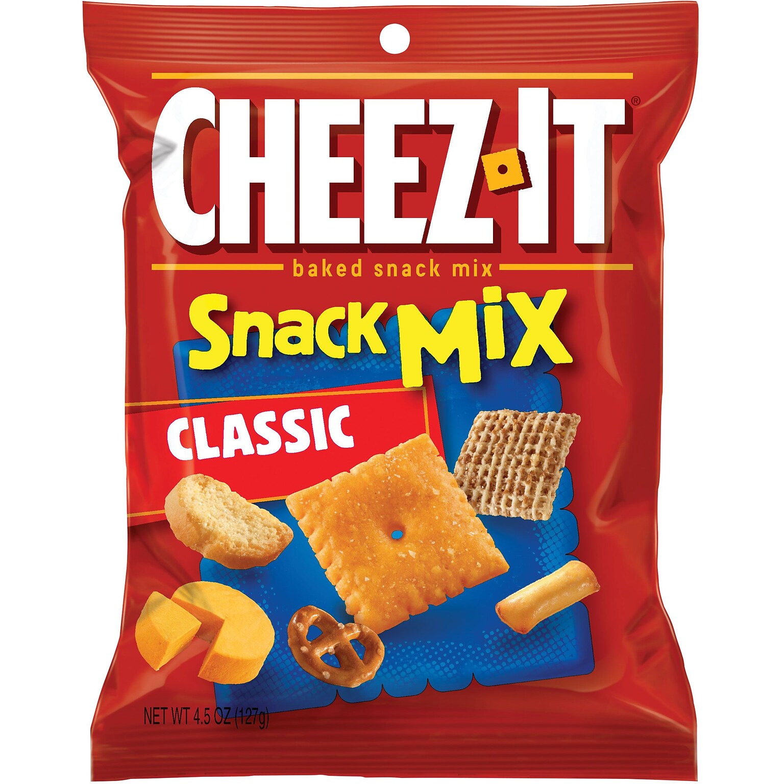 Cheez-It Baked Snack Mix, Original, 4.5 Oz., 6/CT