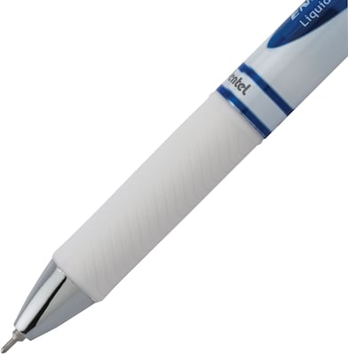 Pentel EnerGel Retractable Gel Pen, Medium Point, Blue Ink, Dozen (BLN77PW-C)