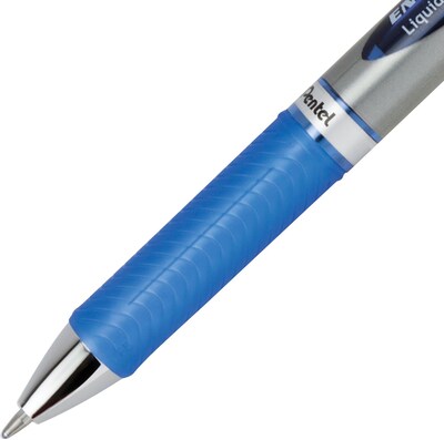 Pentel EnerGel RTX Gel Pens, Bold Point, Blue Ink, Dozen (BL80-C)