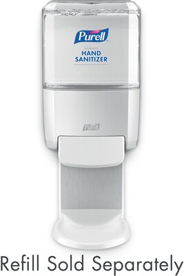 PURELL ES4 Manual Hand Sanitizer Dispenser, White, Compatible with 1200 mL PURELL ES4 Hand Sanitizer