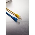 Staples 7’ CAT 6 Streaming Network Cables, Blue and Yellow, 2-Pack