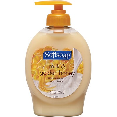 Softsoap Naturals Liquid Hand Soap Base Pump, Milk & Honey, 7.5 Oz.