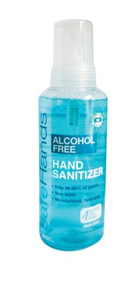 safeHands Alcohol Free Foaming Hand Sanitizer, Clean Linen, 18 oz. (SHC-18-4)