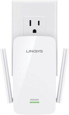 Linksys RE6300 AC750 Boost WiFi Range Extender (Certified Refurbished)