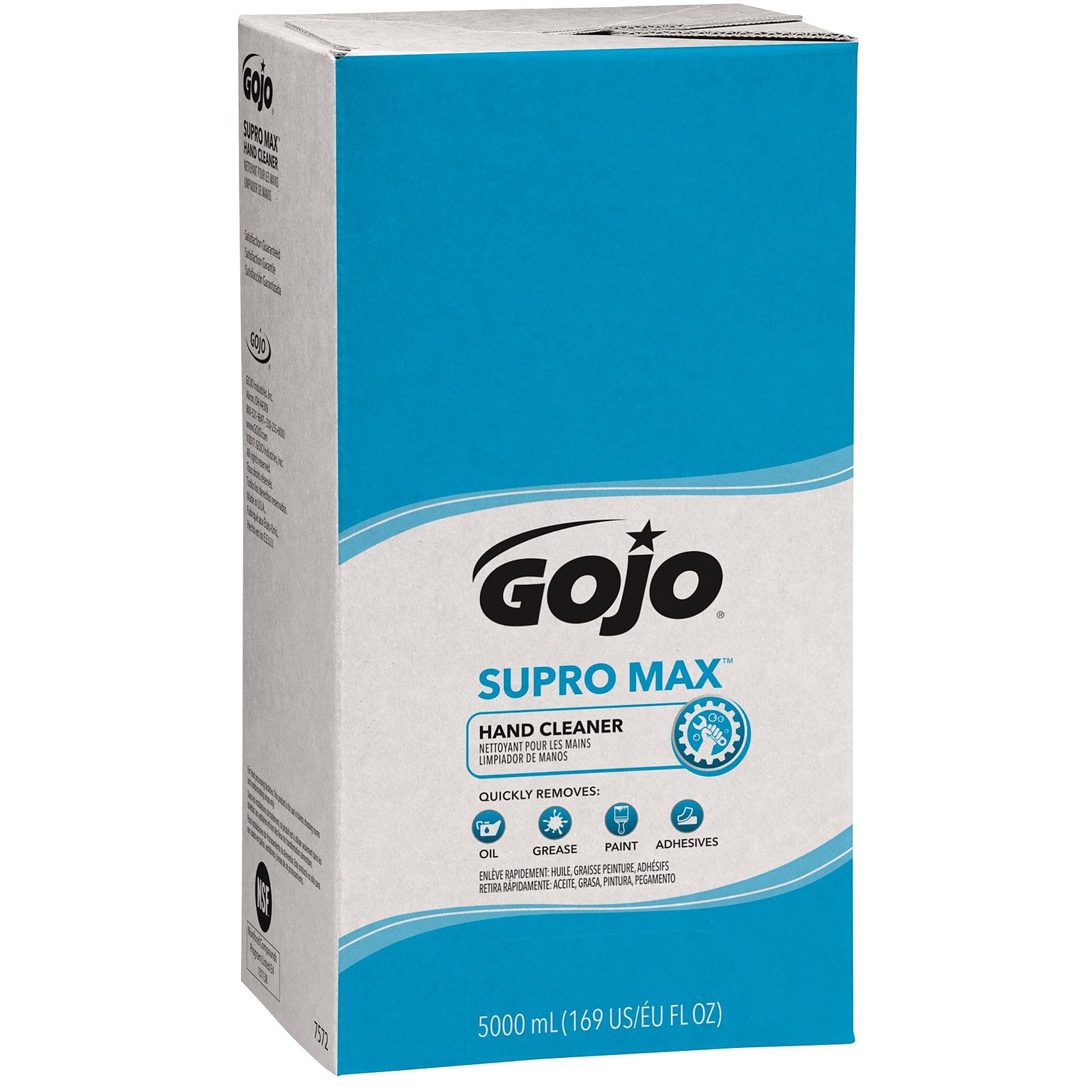 GOJO Supro Max Liquid Hand Soap Refill for PRO TDX Dispenser, 5000 ml., 2/Carton (7572-02)