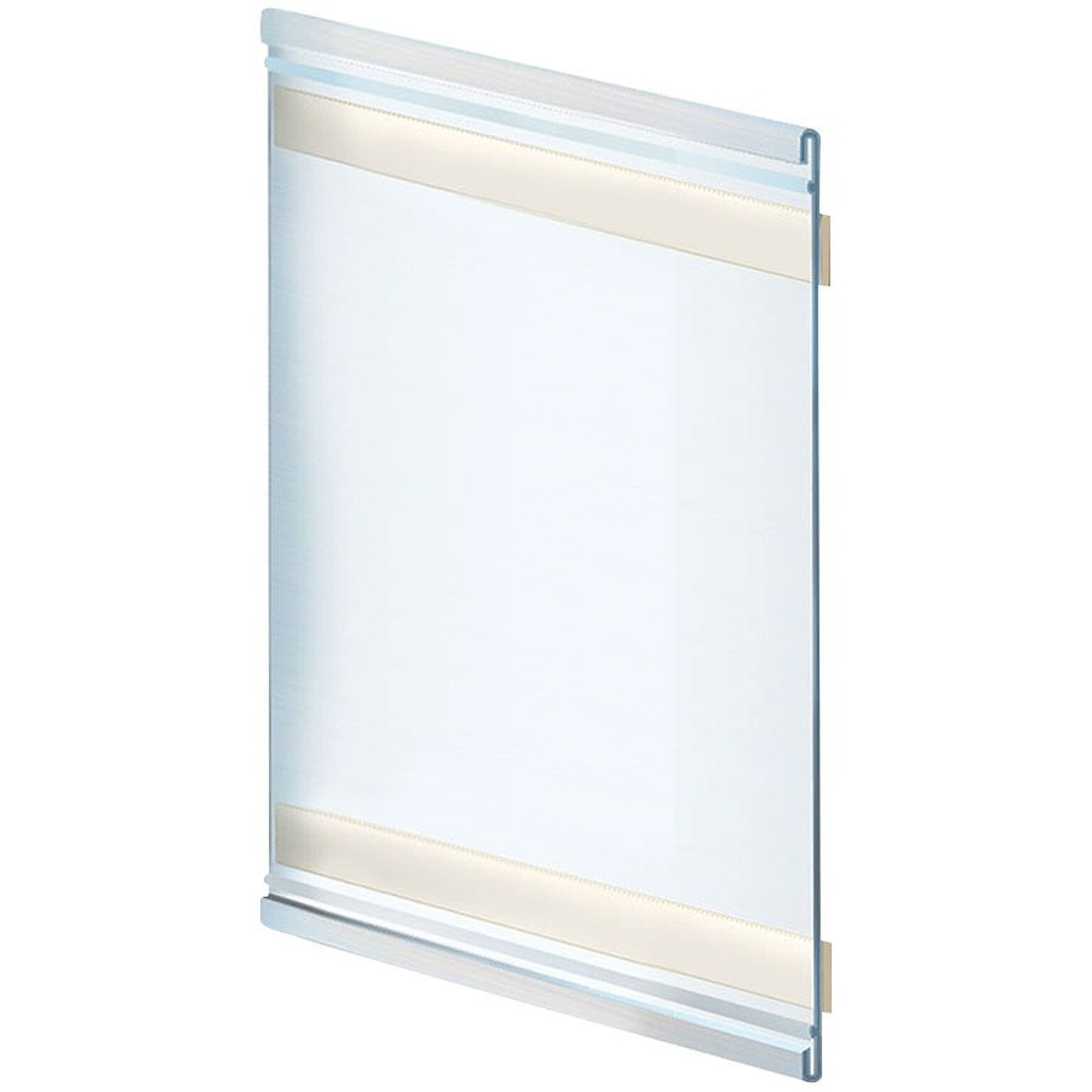 Azar Nameplate Holder, 6 x 7, Wall Mounted, Clear Plastic, 10/Pack (AZA199627)