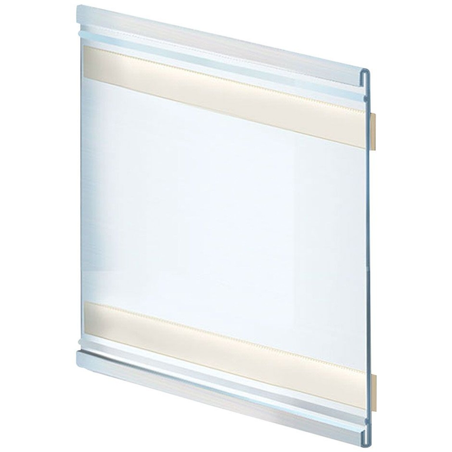 Azar Nameplate Holder, 6 x 6, Vertical, Wall Mounted, Clear Plastic, 10/Pack (AZA199620)