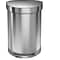 simplehuman Semi-Round Step Trash Can, Brushed Stainless Steel, 16 Gallon (CW2029)