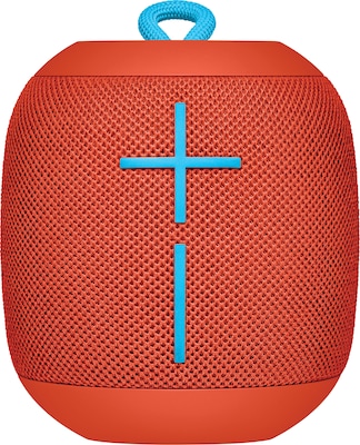 Logitech Ultimate Ears WONDERBOOM Super-Portable Waterproof Bluetooth Speaker, Red