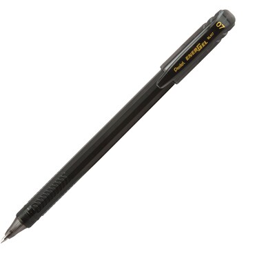 Pentel EnerGel Flash Liquid Gel Pens, 0.7mm, Black, Dozen (BL417-A)