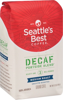 Seattles Best Coffee® Portside Blend Ground Coffee, Decaffeinated, 12 oz. Bag