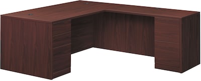 HON 10500 Series L-Station, Left, Mahogany Finish (HONH105LL7236N)