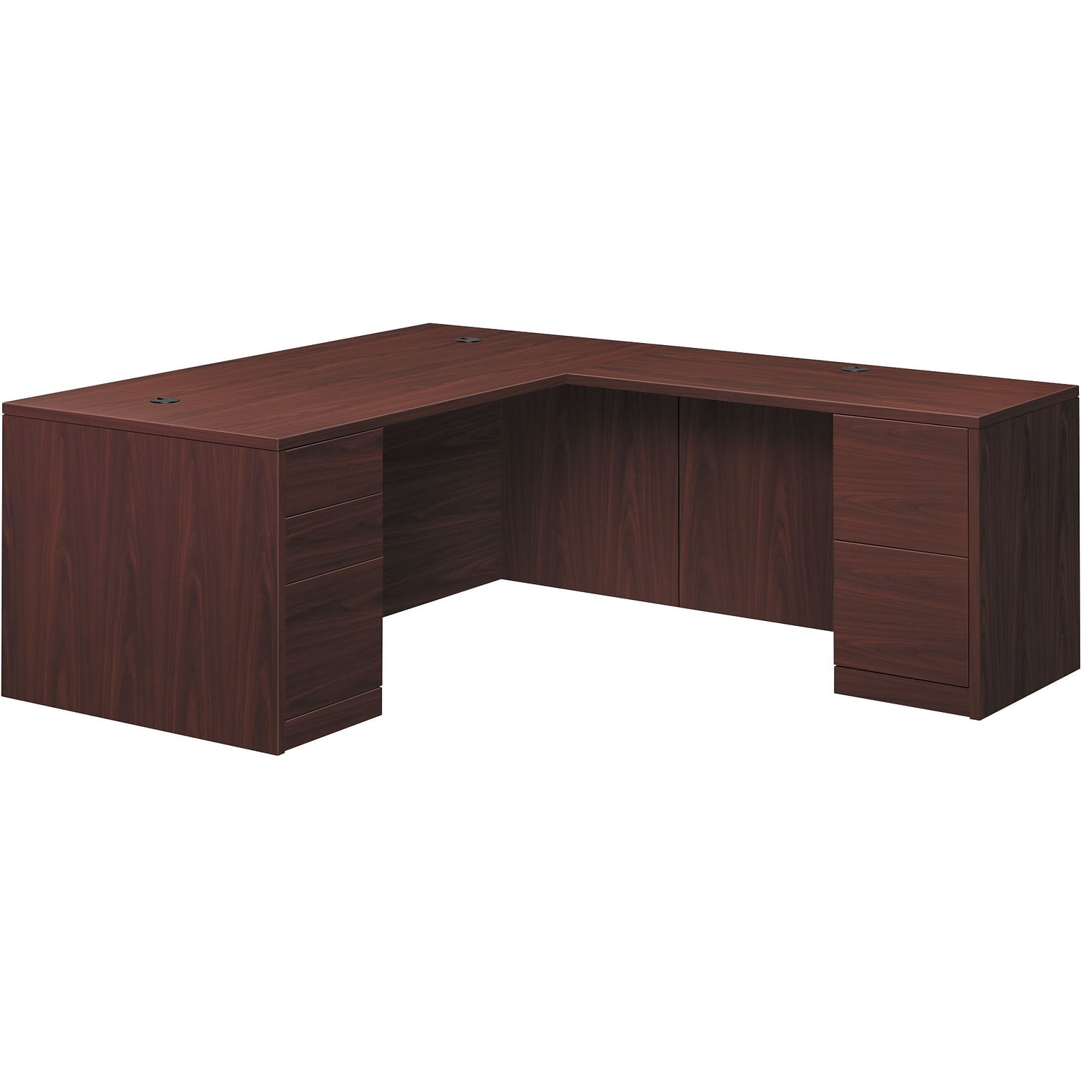 HON 10500 Series L-Station, Left, Mahogany Finish (HONH105LL7236N)