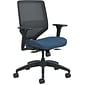HON Solve ilira-Stretch Mesh/Fabric Mid-Back Task Chair, Black/Midnight
