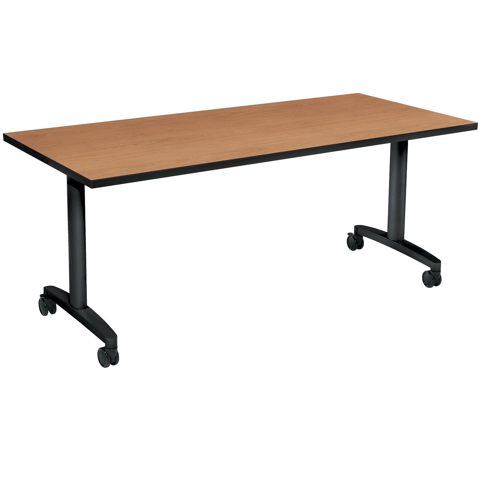 HON Huddle Table, Fixed Base, Harvest Laminate, 72W (HONHUD3072FXC)