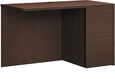 HON 10500 Series Right Return, 2 File Drawers, 48W, Mocha Finish