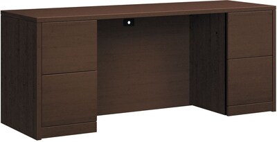 HON 10500 Series 72W Double Pedestal Credenza, Mocha (HON105900MOMO)