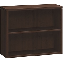 HON 10500 Series Bookcase, 2 Shelves, 36W, Mocha Finish (HON105532MOMO)