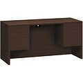 HON 10500 Series Credenza with Kneespace, 2 Box/1 File Drawer, 60W, Mocha Finish (HON10565MOMO)