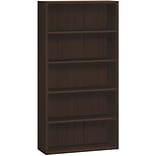 HON 10500 Series Bookcase, 5 Shelves, 36W, Mocha Finish (HON105535MOMO)