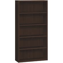 HON 10500 Series Bookcase, 5 Shelves, 36W, Mocha Finish (HON105535MOMO)